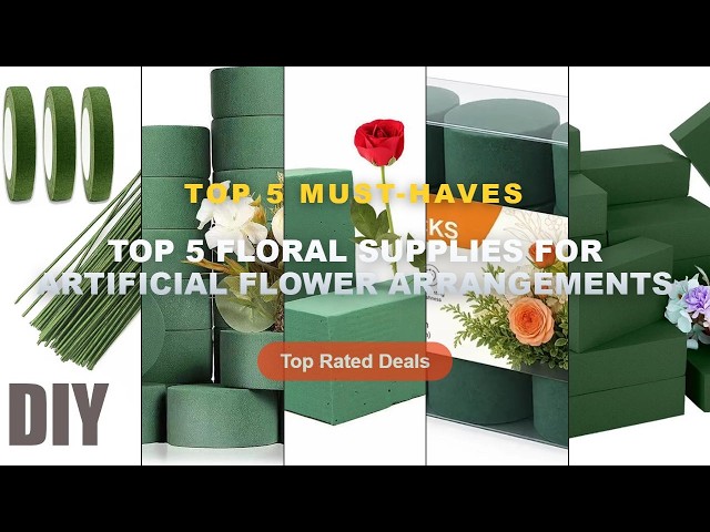 Cheap & Best Top 5 Floral Supplies For Artificial Flower Arrangements Unboxing & Review - 1PC/6Pcs F