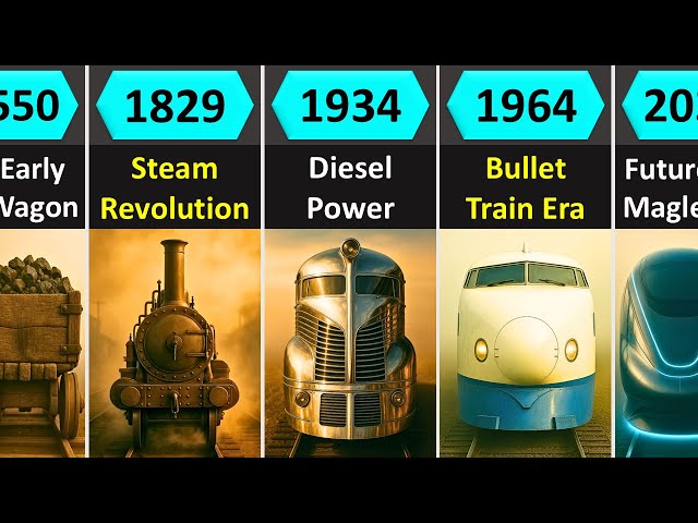 How Trains Evolved (1550–2100)