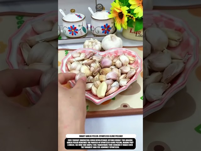 Smart Garlic Peeler: Effortless Clove Peeling! #innovation #work #process
