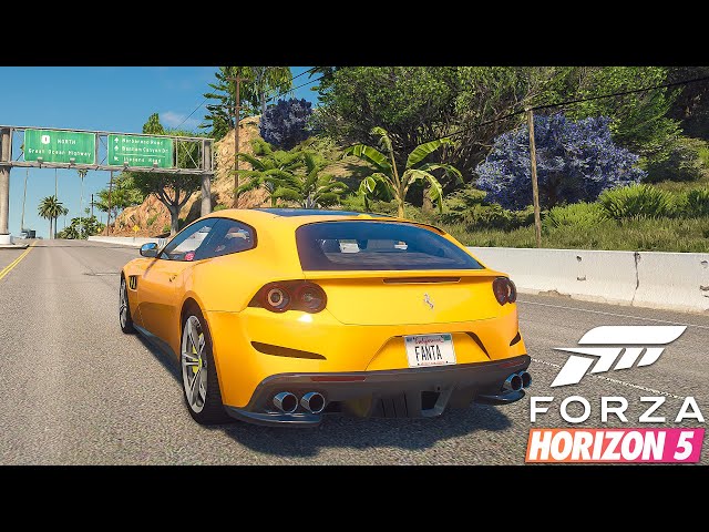 Forza Horizon 5 Graphics 🔥 2017 Ferrari GTC4 Lusso! RTX 2080 Ti & i9 10980XE - GTA 5 PC Mod