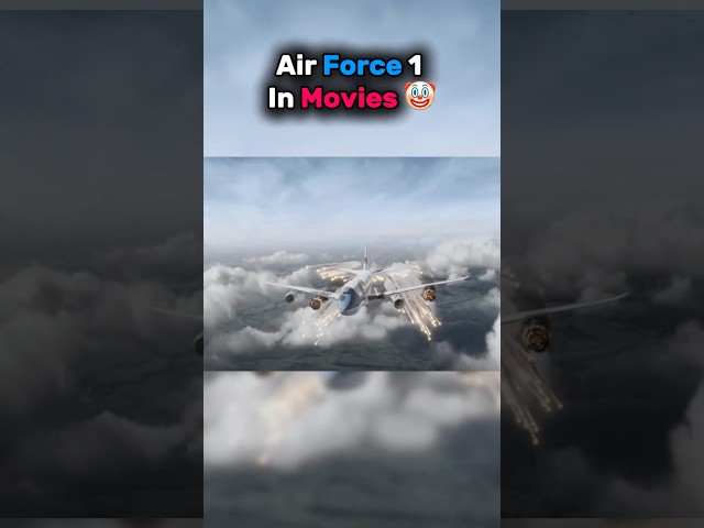 Air Force 1 in movie🤡 vs IRL 😮‍💨 #shorts #aviation #airplane #movie #irl #airforce1 #edit #fyp