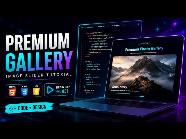 Build a PREMIUM Photo Gallery using HTML CSS & JavaScript