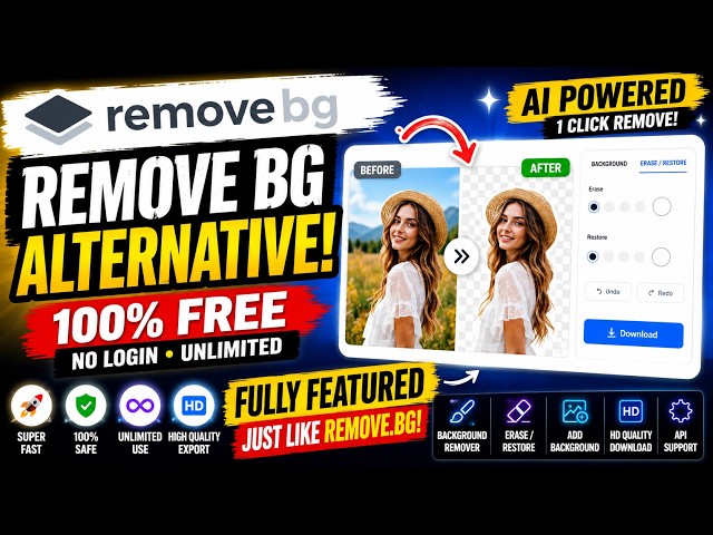 Remove.bg Clone Source Code 🔥 | Build Your Own AI Background Remover Website