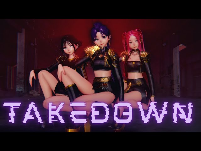 [MMD 4KMV] [Rumi, Mira, Zoey] HUNTR/X - TAKEDOWN