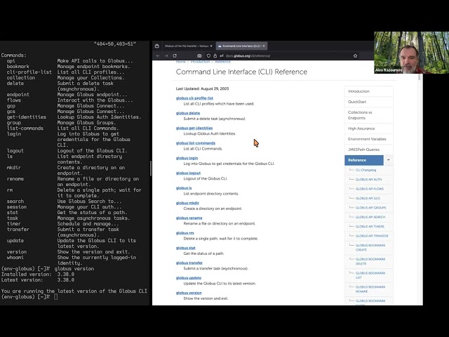 Globus-cli for file transfer