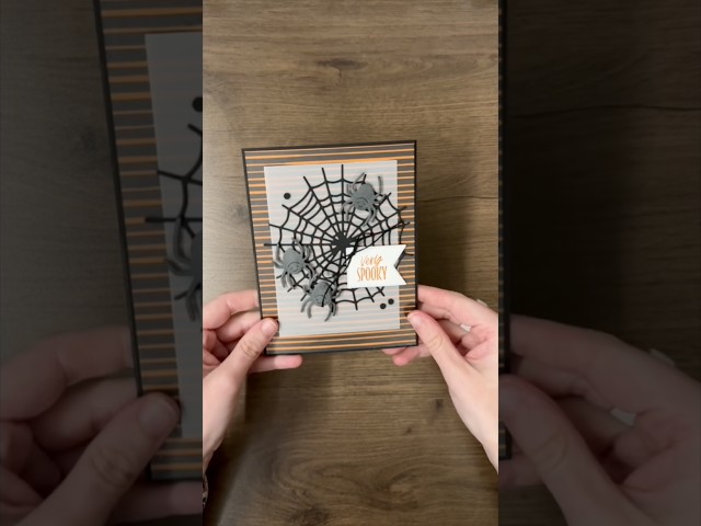 Web of Fun Bundle Spider Web Halloween Card | Stampin’ Up!