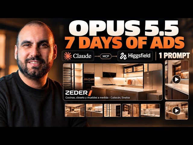 I Automated a 7-Day Ad Campaign with Claude Opus 5.5 & Higgsfield MCP