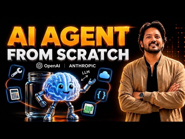 Build Your First AI Agent From Scratch (2026) - Your LLM Is a Brain in a Jar