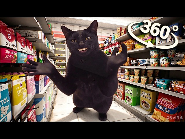 CLAPPING CAT - Supermarket in  360° VR
