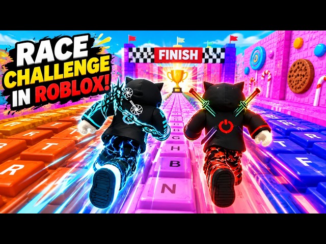 Race challenge in world 1, 2 & 3 😱 +1 speed keyboard escape | Roblox Gameplay