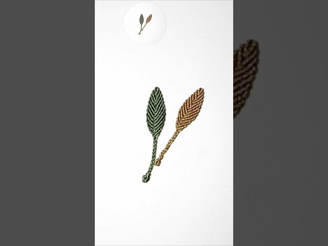 DIY Micro Macrame Leaf 🍂