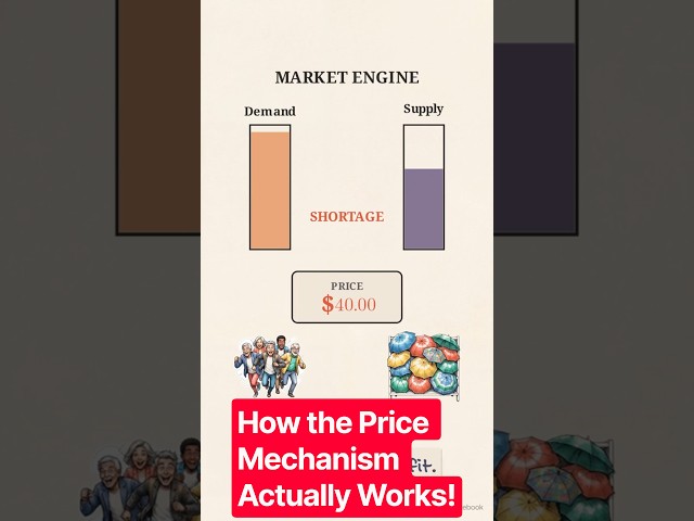 How the Price Mechanism Actually Works! 📉📈 #shorts