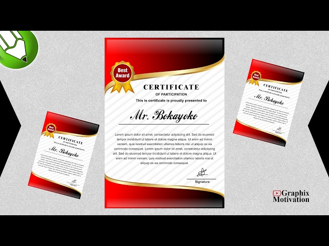 How to Make Certificate Design in CorelDRAW 🏆 | CorelDRAW Tutorial