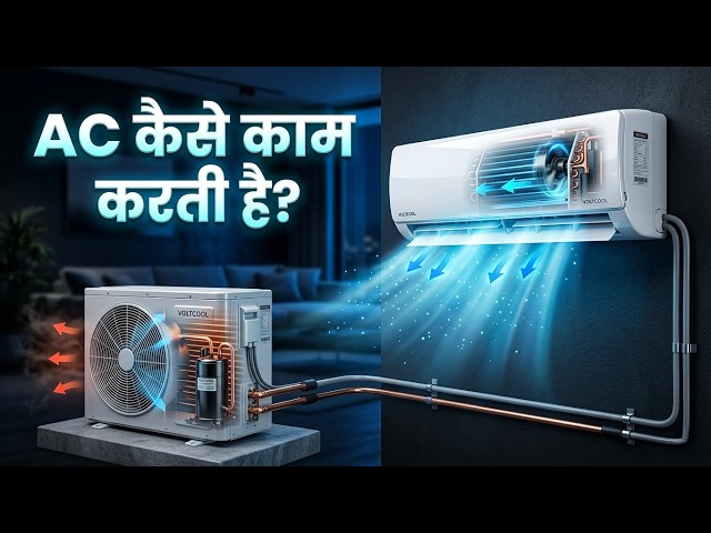 Air Conditioner कैसे काम करता है? 😳 AC ठंडी हवा कैसे बनाता है