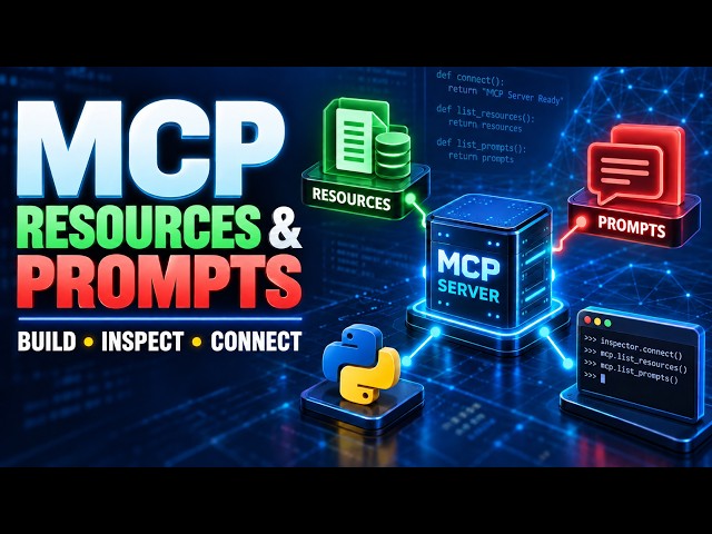 23. Enhance your MCP Server | Include MCP Resources and Prompts | MCP Inspector | MCP Client| Python