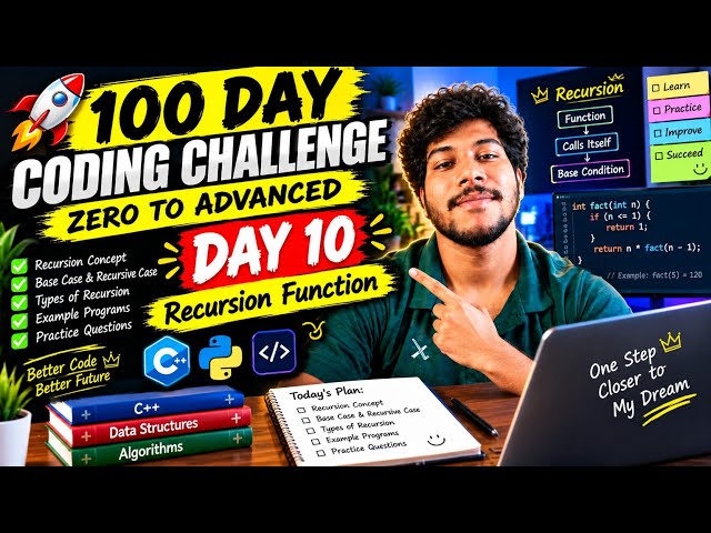 100 Days of Coding Challenge 🔥 Day 10 | Starting My Coding Journey 