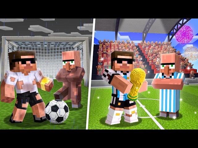 From Poor to Rich Footballer in Minecraft..