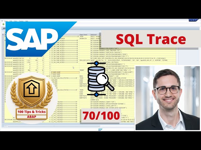 Analyze SQL Queries in ABAP using SQL Trace | ABAP Tip #70