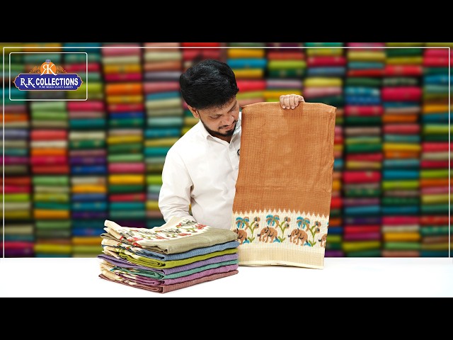 Soft Matka Tussar And Georgette Sarees I Wholesale Shop I@Rkcollectionssarees
