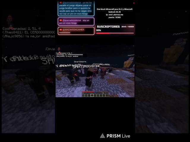 Jugué One Block con suscriptores y TODO se salió de control 😱 #minecraft #minecraftjava #viral