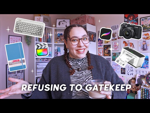 EVERYTHING I use in my Art Small Business 🌱 Tech, Gear, Supplies and Software