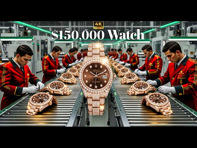 Diamond Watch Making Process | Inside Luxury Watch Factory Production