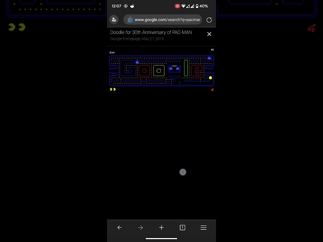 Pacman 30th Anniversary Google Doodle #pacman #googledoodle #shorts