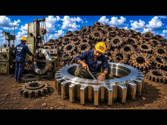 How Giant Steel Gears Are Made in a Factory | The Process Is Incredible! | How it's made @TopWorks 