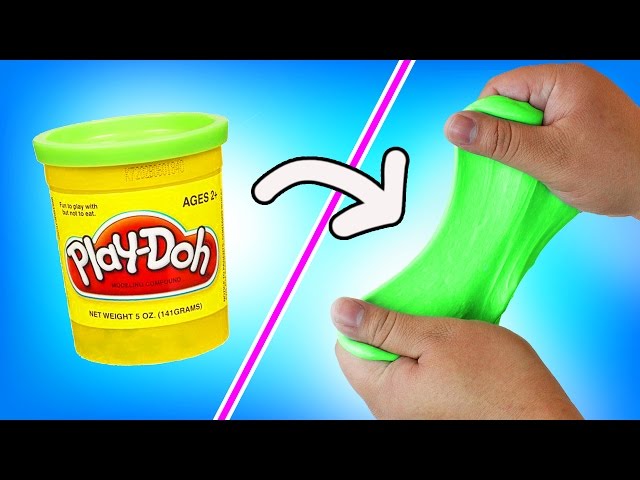 DIY | Play-Doh Slime - HOW TO MAKE SLIME OUT OF PLAY-DOH!!! + ASMR!