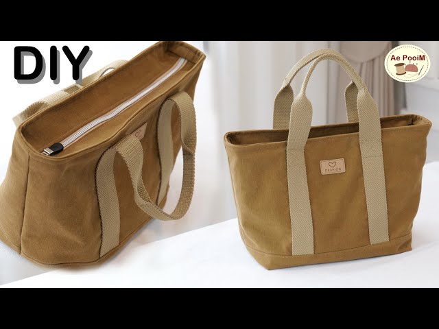 DIY Zippered Tote Bag | Neat Zipper Finish & Easy-to-Follow Tutorial