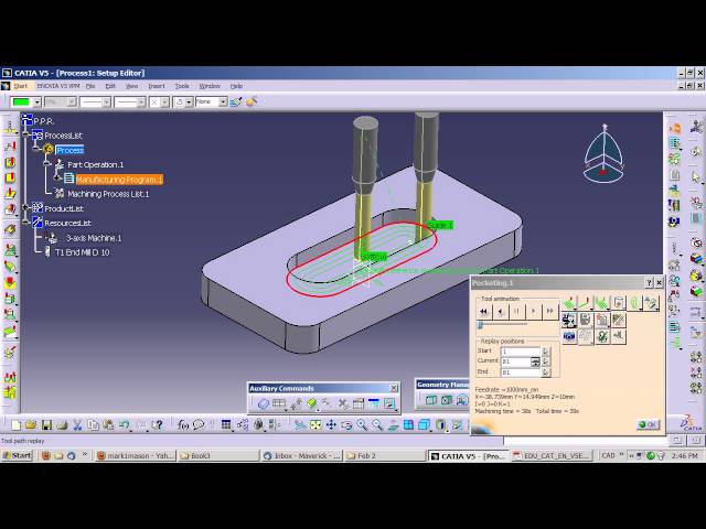 CATIA V5 - How to Generate G-codes in NC mode