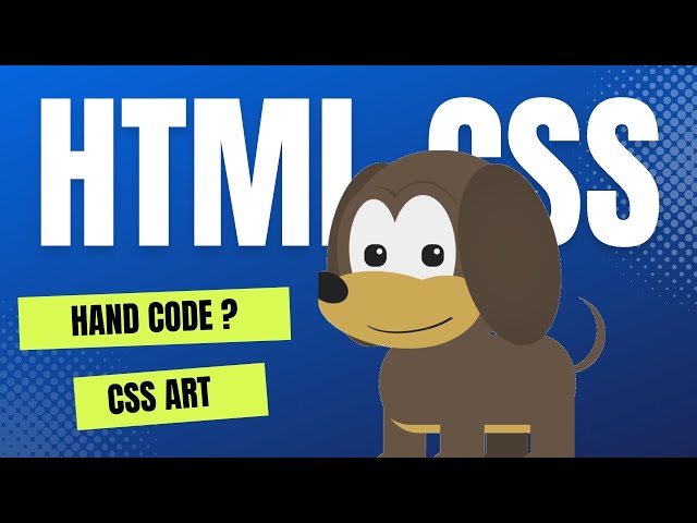 CSS Art  Tutorial  |  HTML CSS  Puppy Animation
