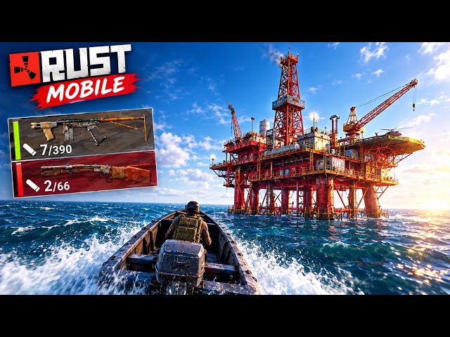 How to Take Small Oil Rig with Tier 1 Guns in RUST Mobile! 😱🔥 | Solo Guide 