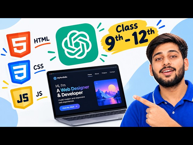 Create Websites using ChatGPT | No Coding | Class 9th-12th