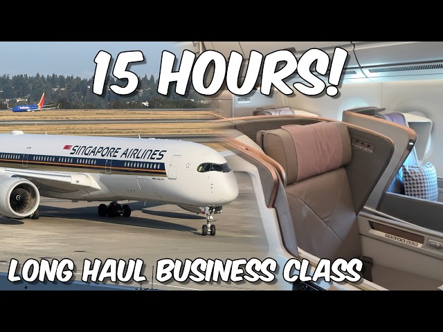 15 Hours in Singapore's FANTASTIC Business Class! Long Haul A350 Review