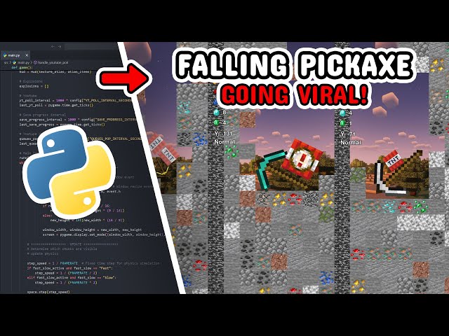 How I made Falling Pickaxe