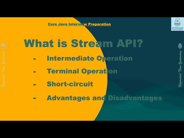 Java Stream API Explained | Intermediate  and Terminal Operations | Short Circuit | Pros & Cons