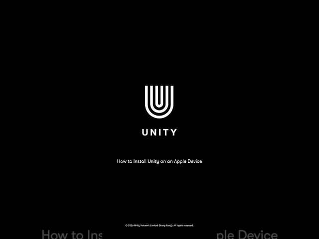 How to Install Unity on Apple