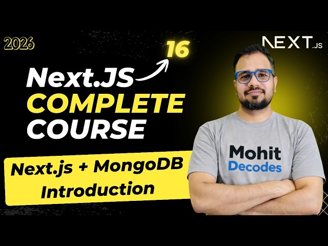 NextJS Tutorial #29 - Introduction to MongoDB