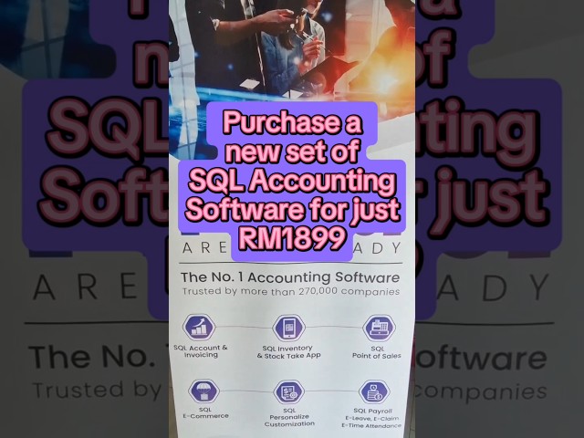 Purchase SQL ACCOUNTING SYSTEM now
