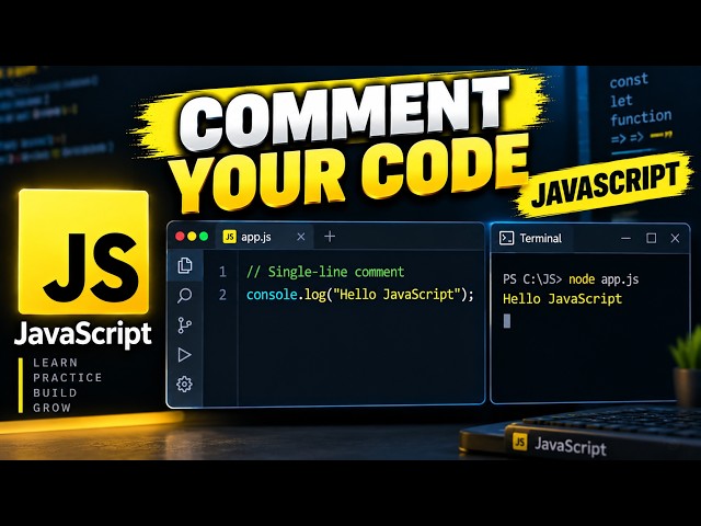 Comments in JavaScript | JavaScript for Beginners #3
