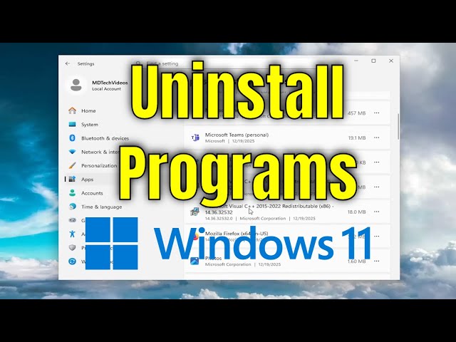 How To Uninstall Programs on Windows 11 [Guide]
