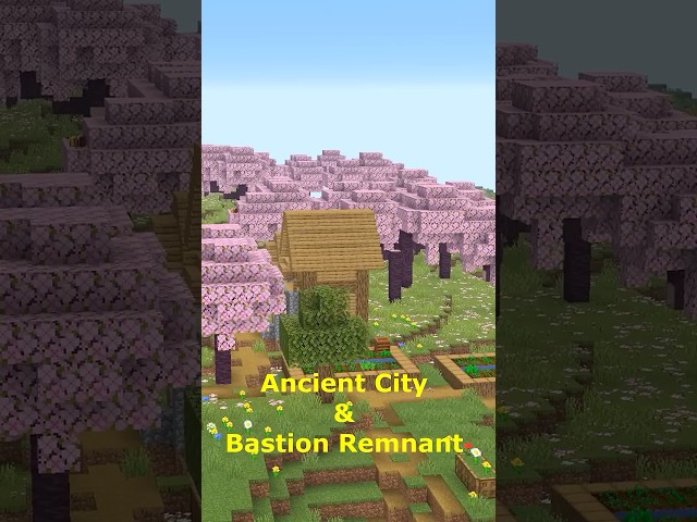 Minecraft - Cherry Grove - Ancient City - Bastion Remnant - Village - Java 26.2  #seeds #gaming