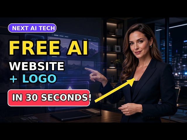 This FREE AI Creates Websites & Logos in Seconds (No Coding Needed)