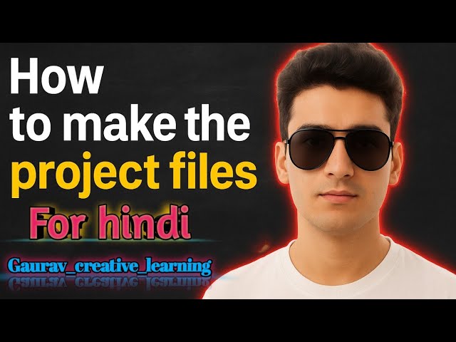 How to make project files for hindi || project file decoration || very easy making project files||
