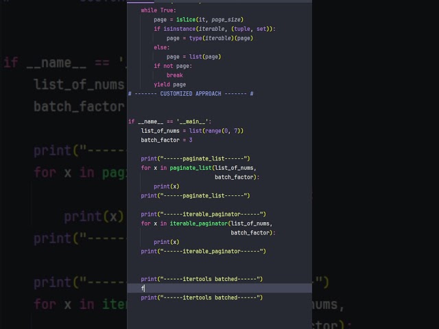 BREAKING NEWS - Python 3.12 new itertools function "batched" #python #pythonprogramming #shorts