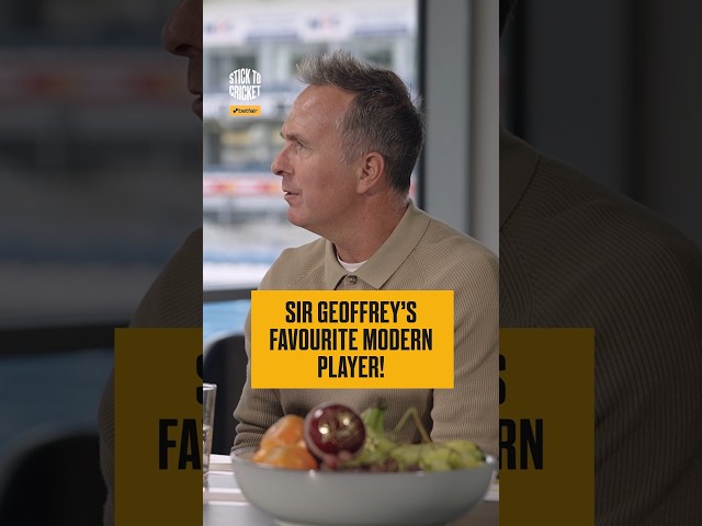 Who is Sir Geoffrey's favourite modern cricketer? 🤔 🏏