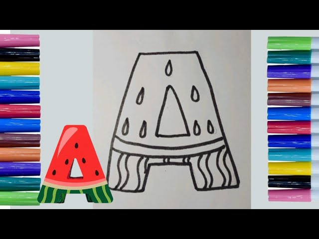 Fun Coloring Video for Kids 🎨 | Learn Colors & Paint Cute Drawings D #alphabetwriting 