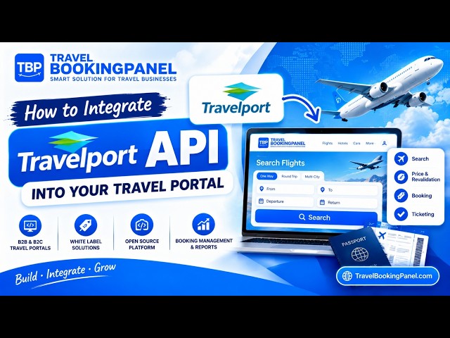 How to Integrate Travelport API Into Your Travel Portal with TravelBookingPanel
