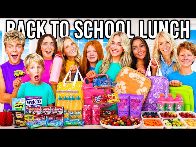 FiRST DAY OF SCHOOL LUNCH for My 8 KiDS!! 🎒🥗